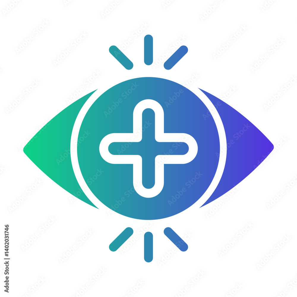 Fototapeta premium positive vision Gradient icon