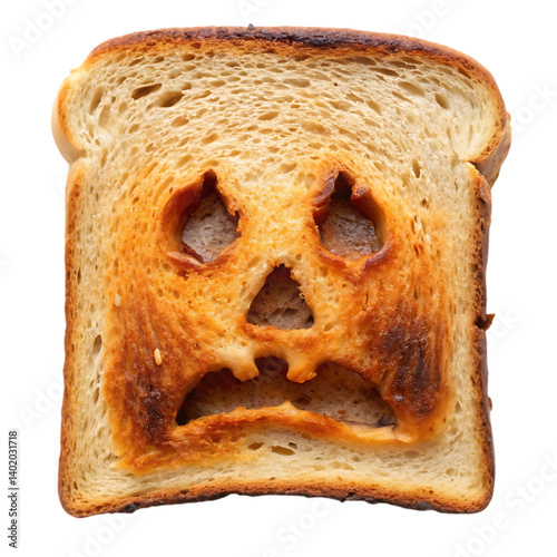 Burnt Toast Halloween Face