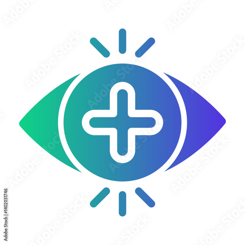 positive vision Gradient icon