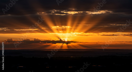 Golden Hour Radiance AI Generated