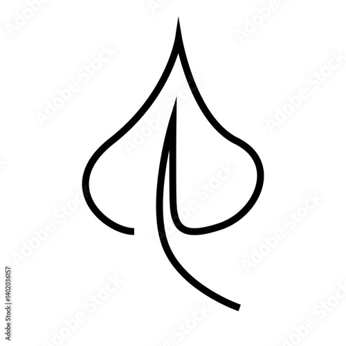 Minimal Leaf Icon
