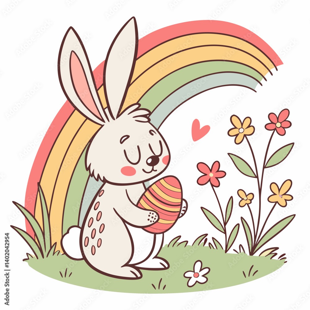 Obraz premium Happy Easter Day vector illustration