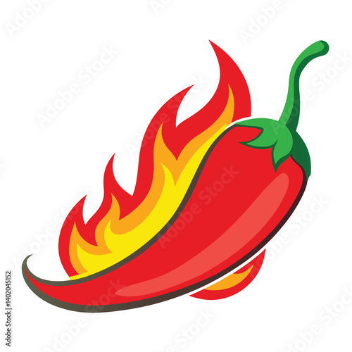 red chilli with firing vector