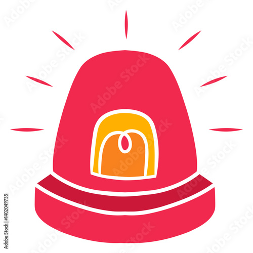 alarm, lamp, siren light vector illustration