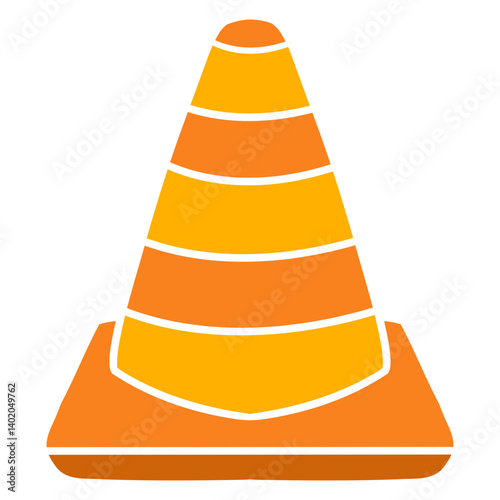 traffic cone vector illustration