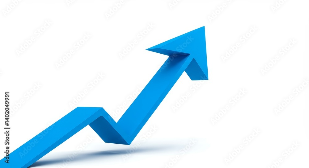 Arrow A Striking Blue Arrow Symbolizing Progress - Upward arrow, growth, success, progress, forward momentum. Represents achievement and positive trend Arrow A Striking Blue Arrow Symbolizing Progress - Upward arrow, growth, success, progress, forward momentum. Represents achievement and positive trend