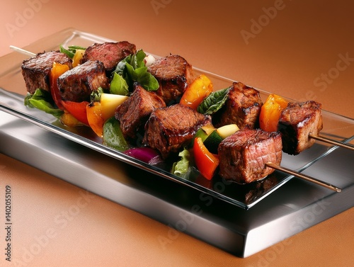 Middle Eastern Lamb and Vegetable Kebab