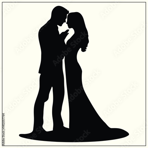 Silhouette of a Proposal, Marriage Proposal