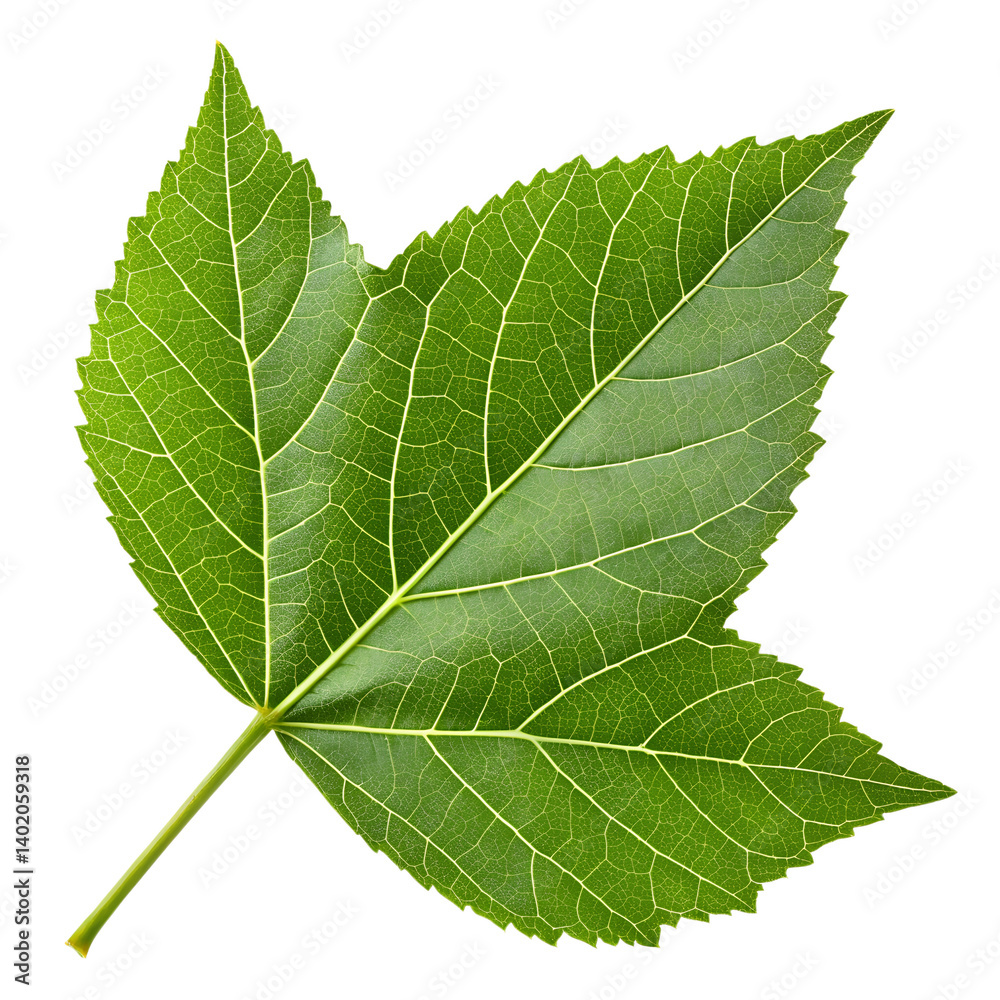 Obraz premium green leaf isolated on transparent background