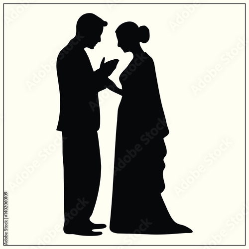 Silhouette of a Vows, Eternal Pledge
