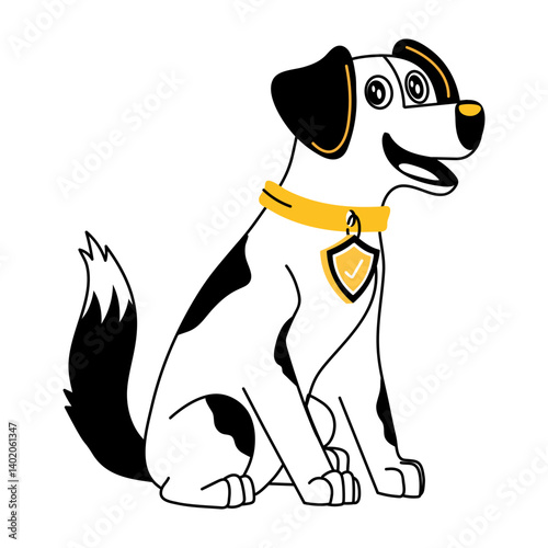 A hand drawn illustration of pet insurance 
