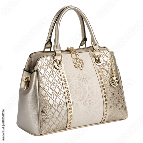 Woman handbag on transparent background photo