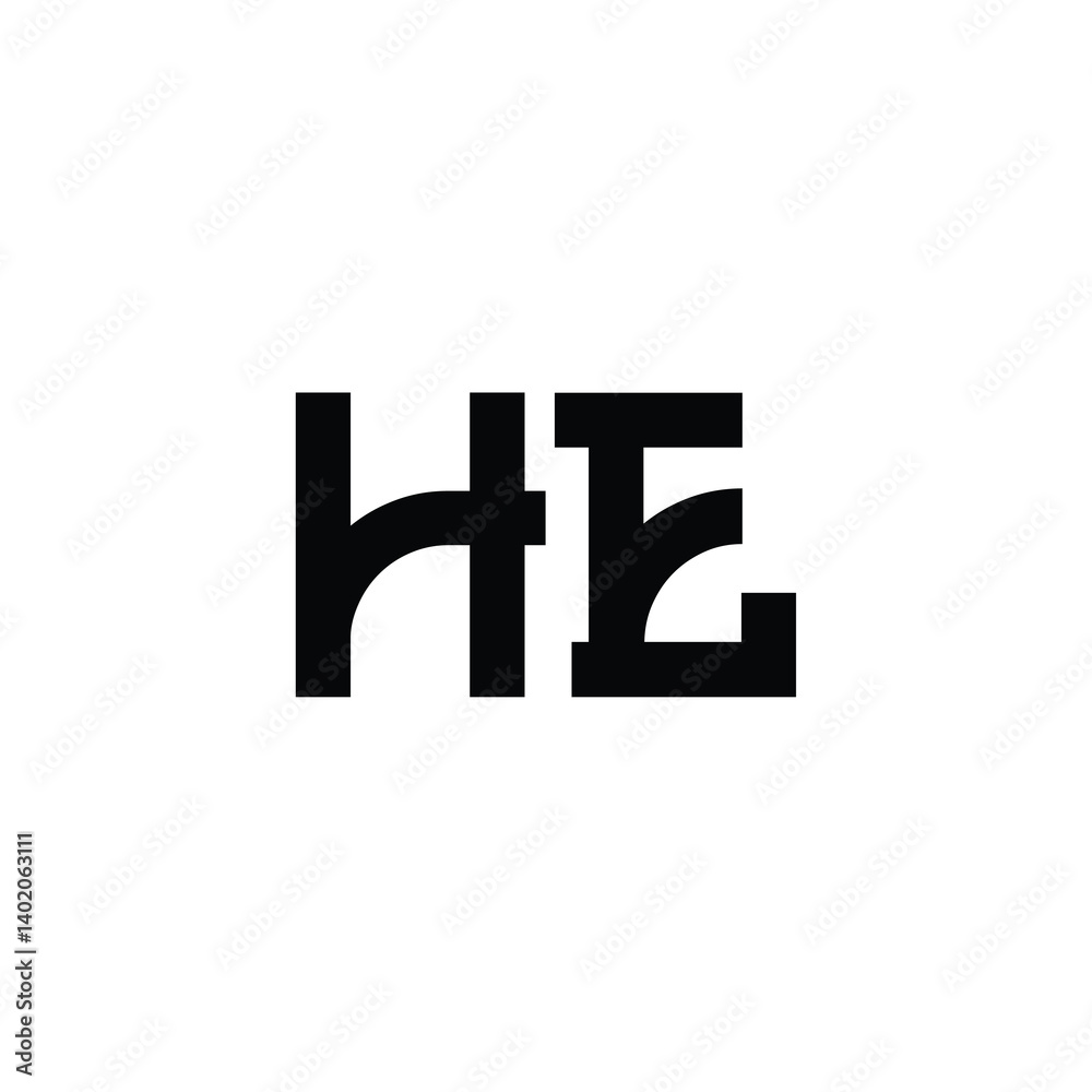 HE monogram logo design letter text name symbol monochrome logotype alphabet character simple logo HE monogram logo design letter text name symbol monochrome logotype alphabet character simple logo