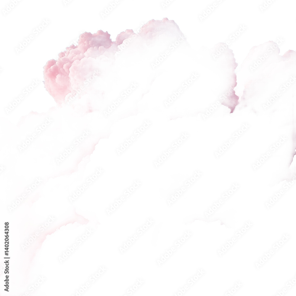 Obraz premium Dark Pink Cloudscape Dramatic Night Sky Moody on transparent background