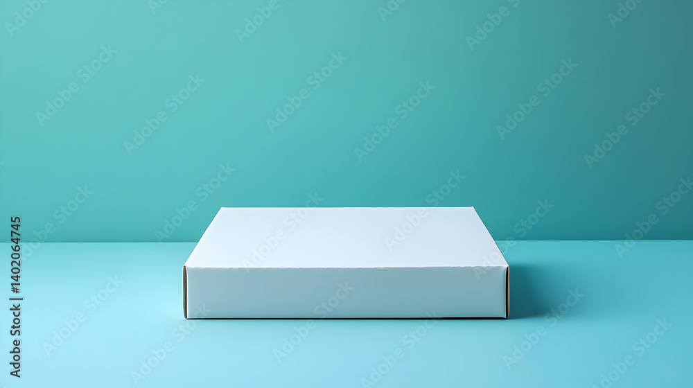 Plain white box with blue background Plain white box with blue background