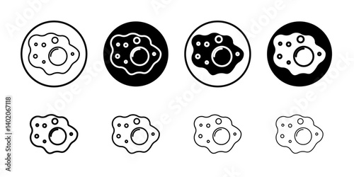 Bubbles and foam icon Flat illustration sign