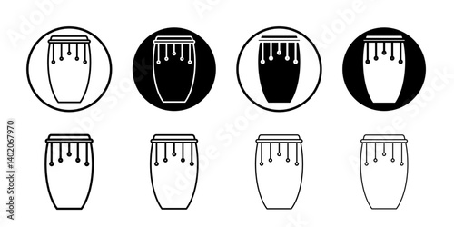 Conga drum icon Flat illustration sign