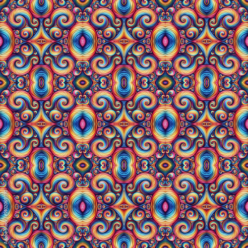 Seamless Rainbow Days Pattern – Colorful Textile Design for Fashion and Fabric Prints