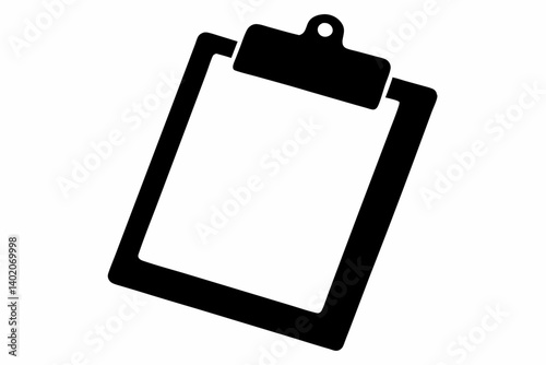 clipboard silhouette vector illustration