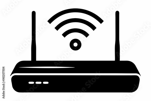 WiFi Modem Vector Icon Design