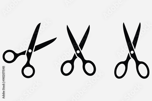 Scissors Open, Closed, and in Action