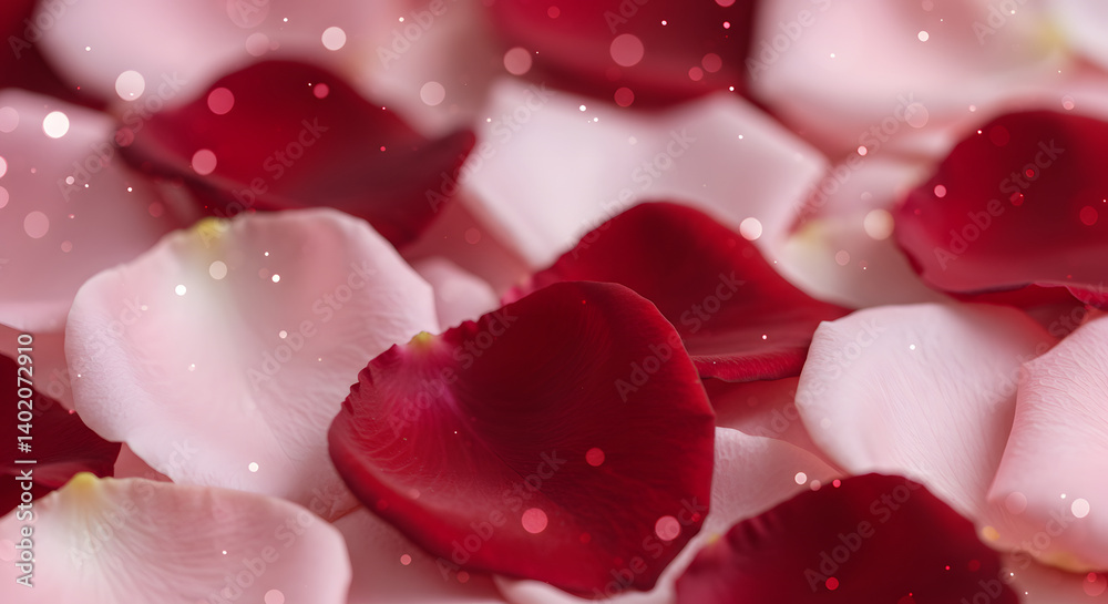 Elegant Rose Petal Background with Soft Bokeh Elegant Rose Petal Background with Soft Bokeh