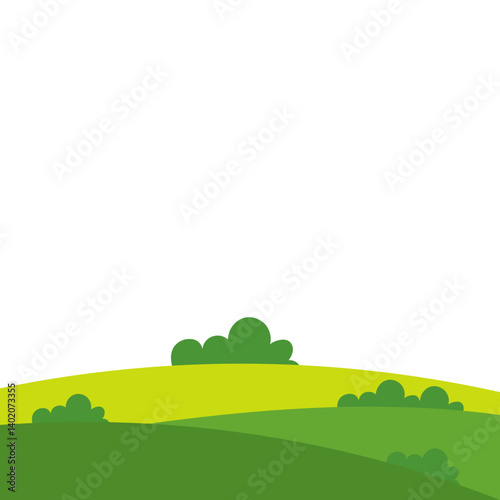 Green Field Illustration