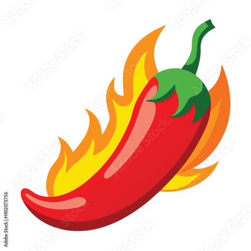 red chilli with firing vector