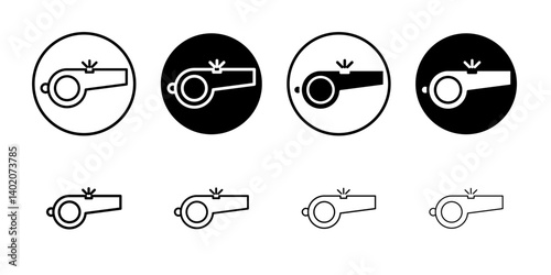 Whistle icon Flat illustration sign