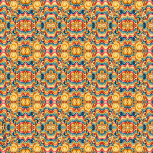 Seamless Rainbow Days Pattern – Colorful Textile Design for Fashion and Fabric Prints
