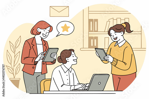 business people working together