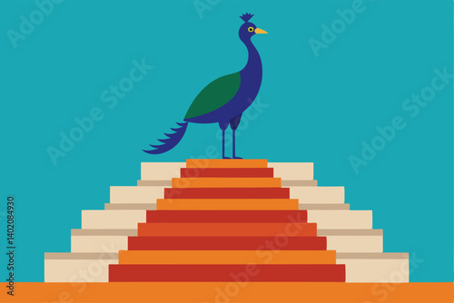 peacock on the wall