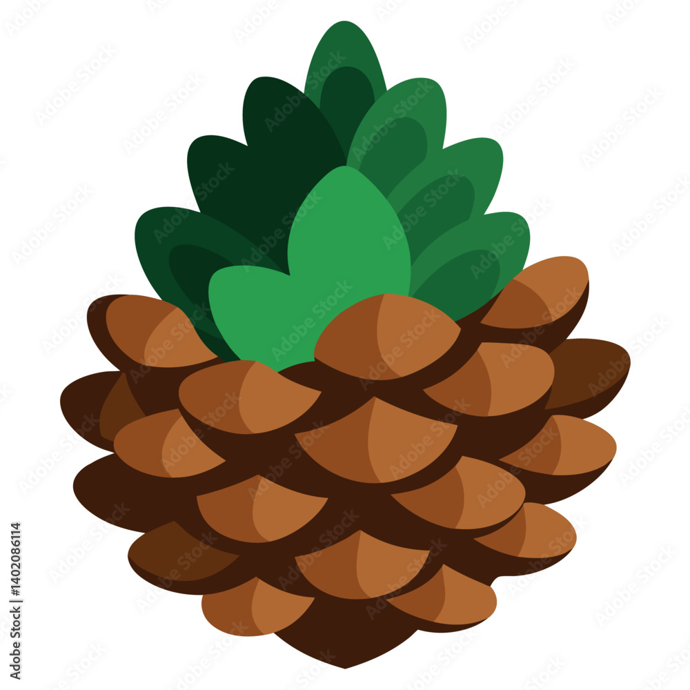 Christmas-pine-cones-isolated-on-white-background