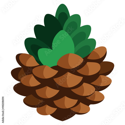 Obraz na płótnie Christmas-pine-cones-isolated-on-white-background w salonie