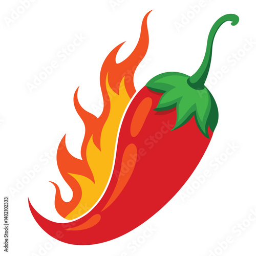 red chilli with firing vector