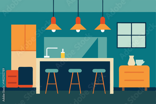 modern kitchen interior