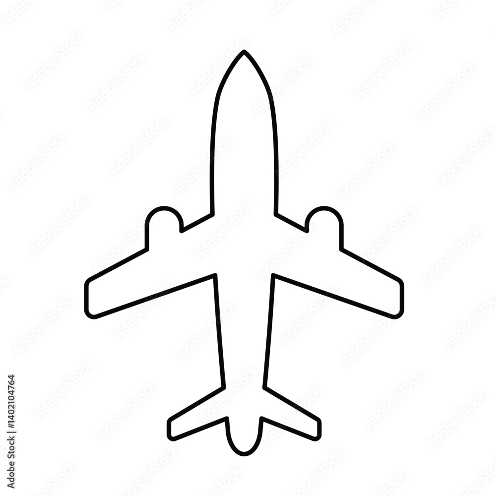 Obraz premium vector airplane icon