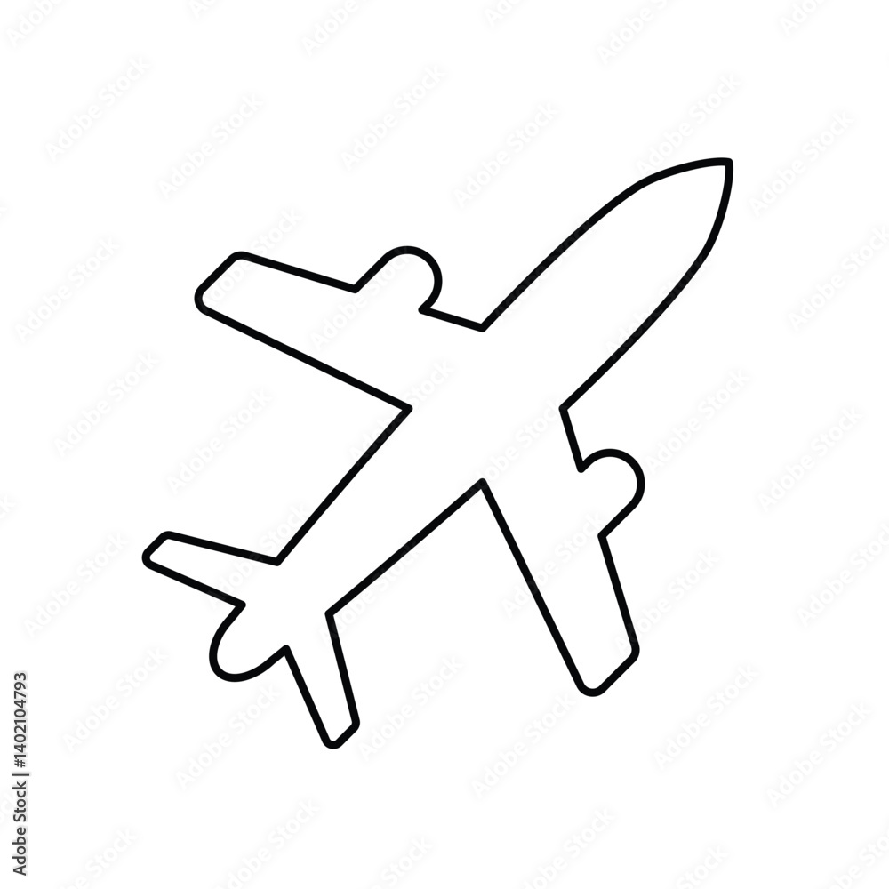 Obraz premium vector airplane icon