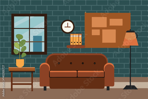 living room interior with fireplace
