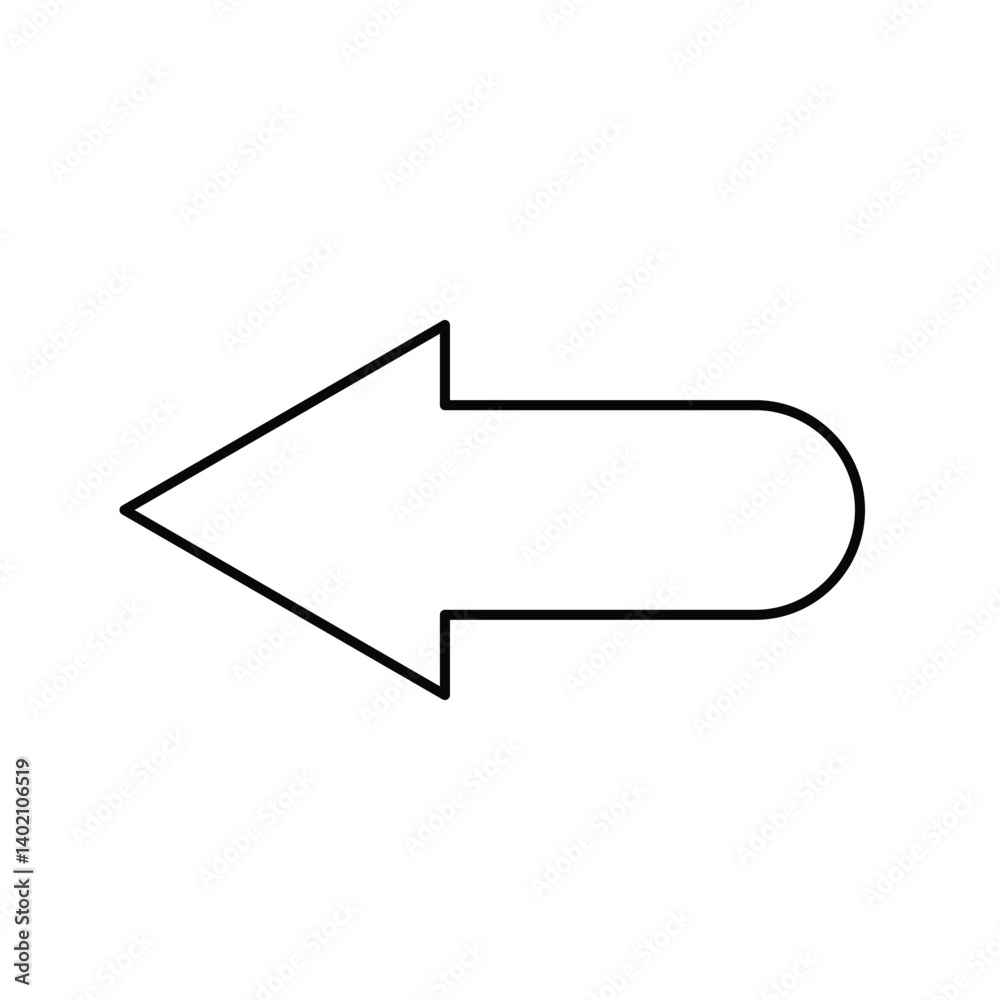 arrow direction to the left illustration arrow direction to the left illustration