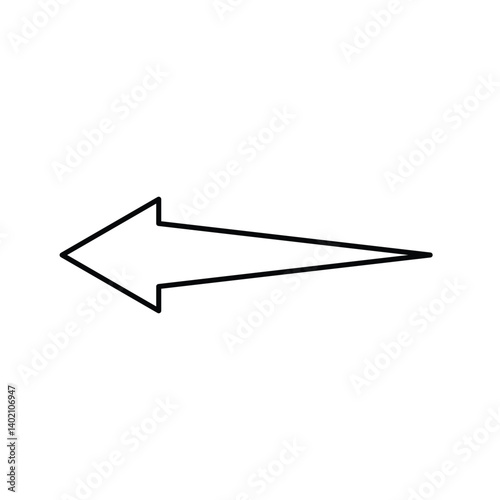 arrow direction to the left illustration