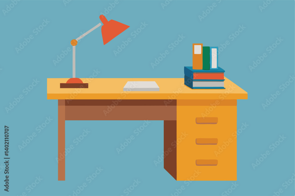 office desk with a computer office desk with a computer