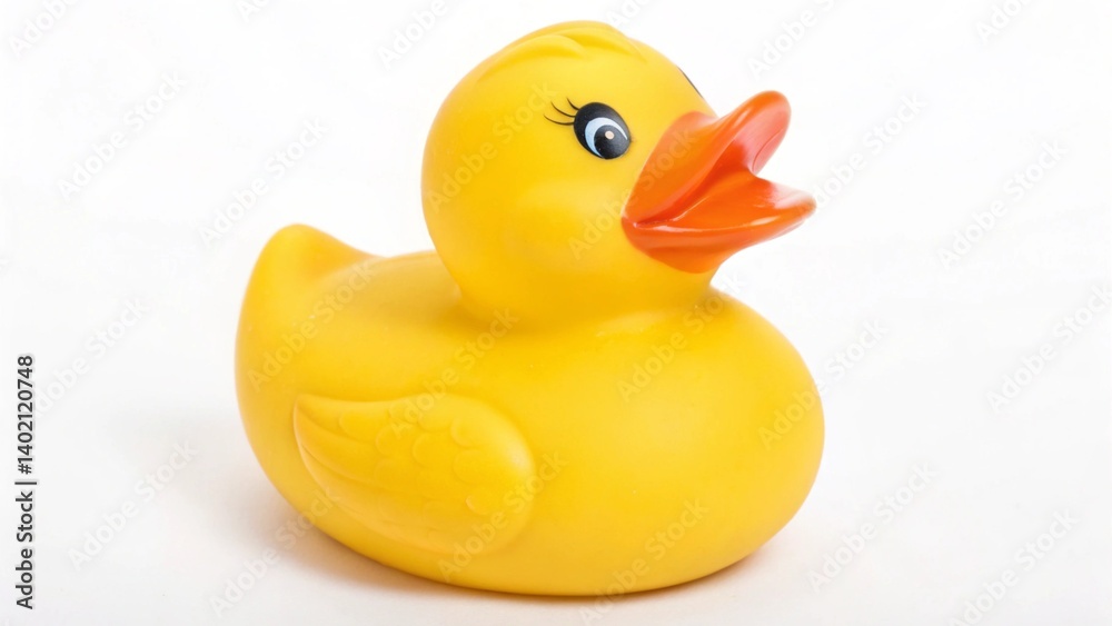 yellow duck toy isolated on white background yellow duck toy isolated on white background
