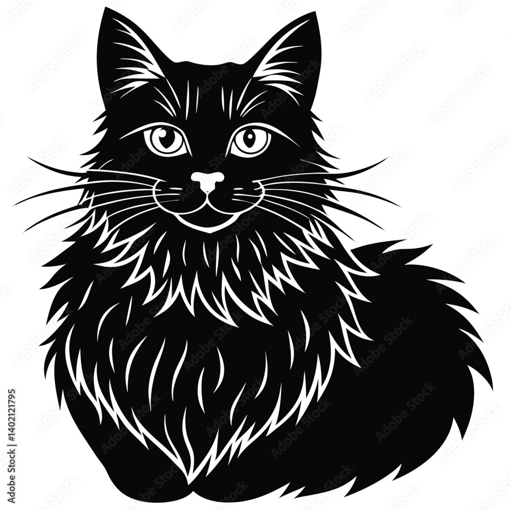 Obraz premium maine coon vector