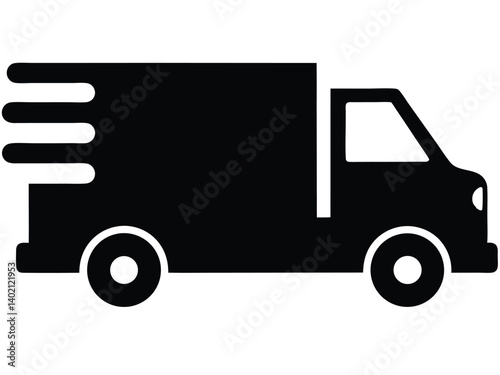 van, truck and lorry icon. design vector. Fast shipping delivery truck icon design. delivery van clipart
