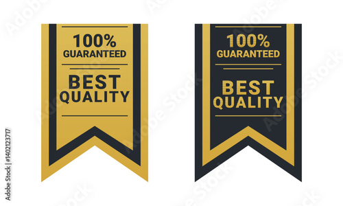 100% Guaranteed Best Quality Premium Golden Badge vector template