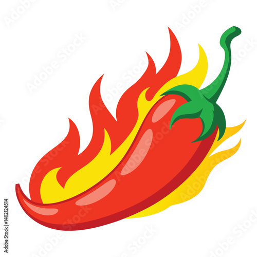 red chilli with firing vector