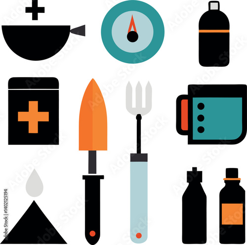 set of medical icons