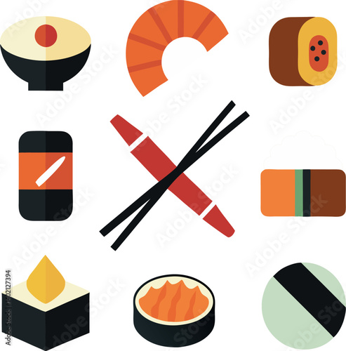 set of sushi
