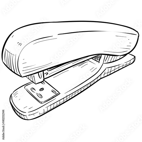stapler handdrawn illustration
